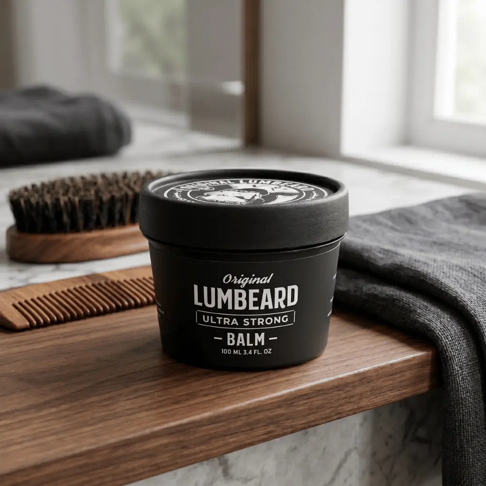 LUMBEARD Ultra Strong beard balm 100 mL for premium beard grooming and conditioning